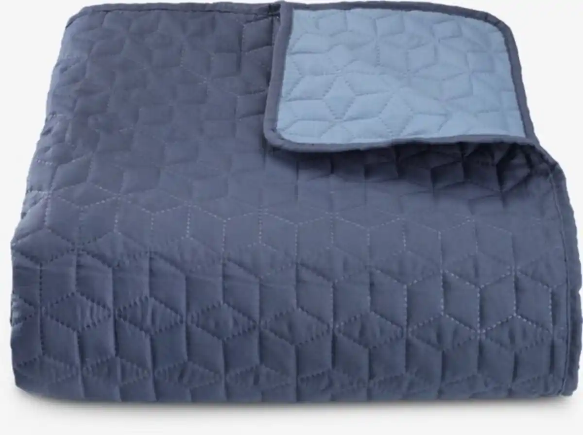 Bild 1 von Tagesdecke ROSENTRE 240x260 blau