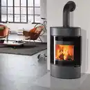 Bild 2 von THERMIA Kaminofen »Nürnberg XL«, schwarz, Stahl, 8 kW