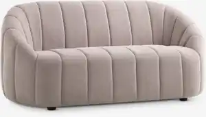 Sofa HUNDIGE 2-Sitzer Stoff beige