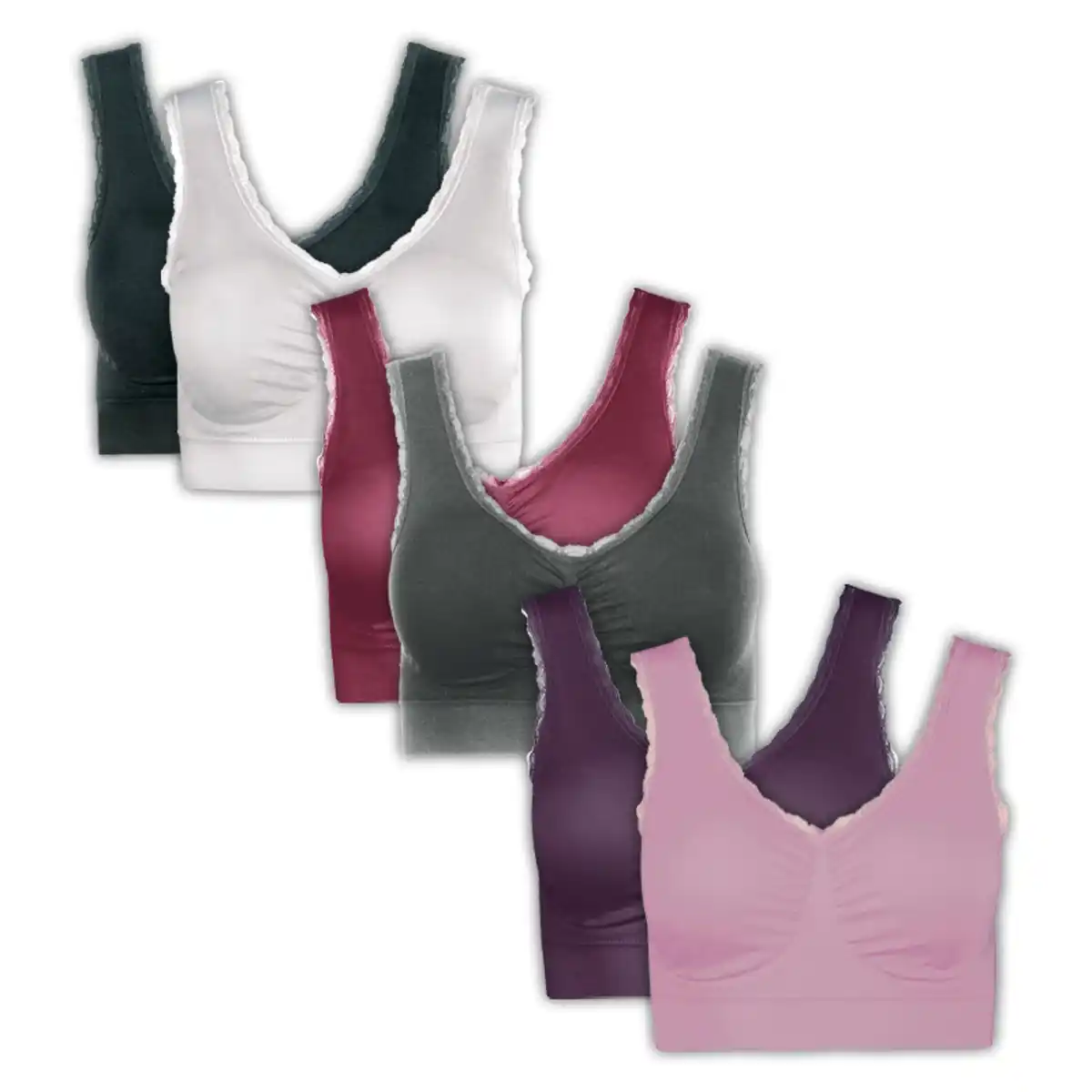 Bild 1 von J-Line Seamless-BH mit Spitze 2er-Pack