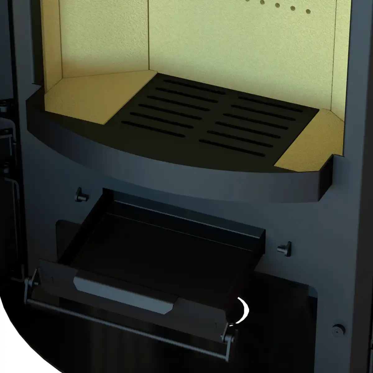 Bild 3 von THERMIA Kaminofen »Nürnberg XL«, schwarz, Stahl, 8 kW