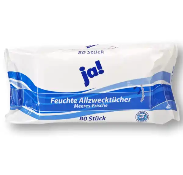 Bild 1 von »ja!« Feuchte Allzwecktücher