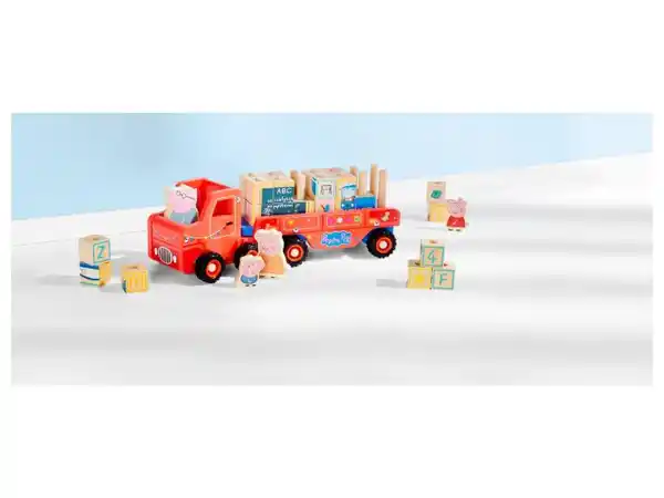 Bild 3 von Holz-Truck, mit Anhänger und Zubehör