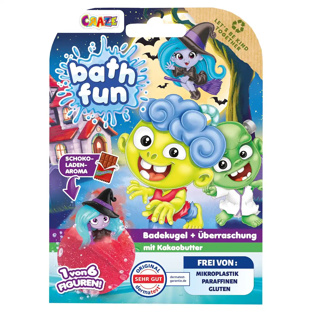 Bild 1 von CRAZE Badekugel mit Spielfigur (Halloween)