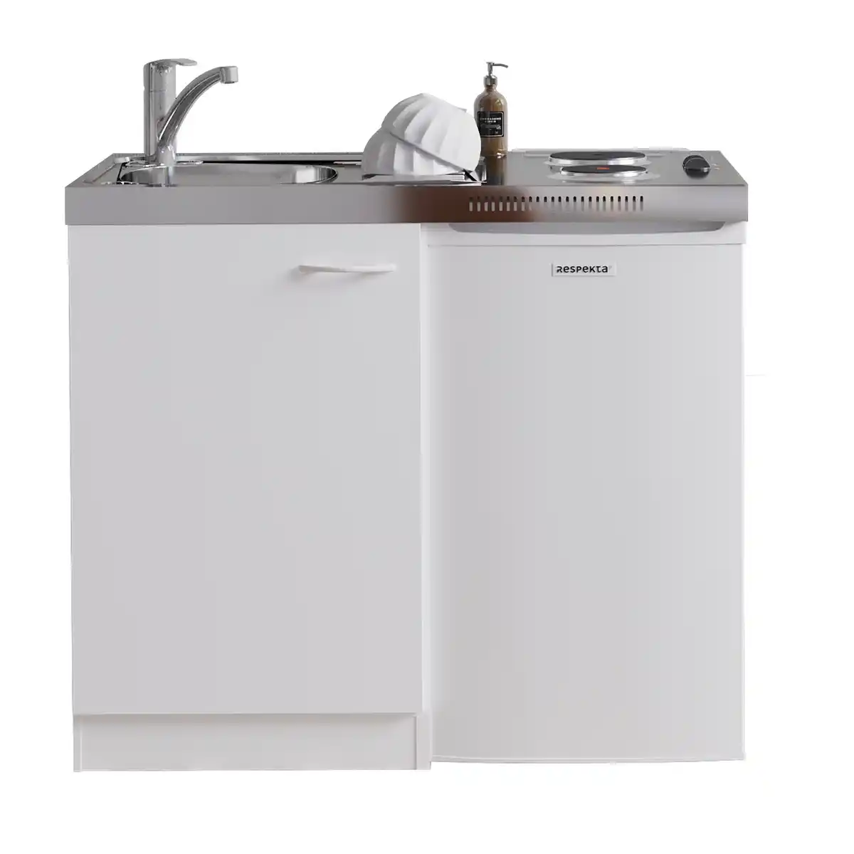 Bild 1 von Respekta Miniküche 'Levin' mit Kühlschrank 100 x 87 x 60 cm