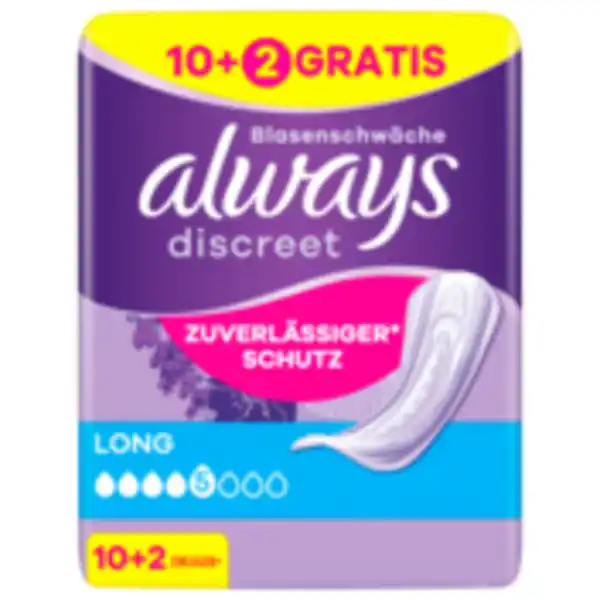 Bild 1 von Always Discreet Inkontinenz­einlagen