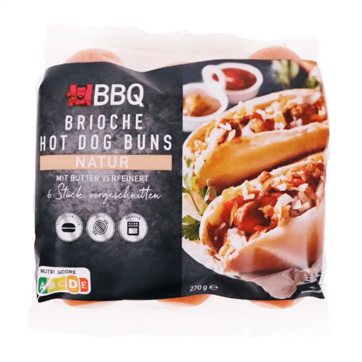 Bild 1 von BBQ Brioche-Hot-Dog-Buns 270g