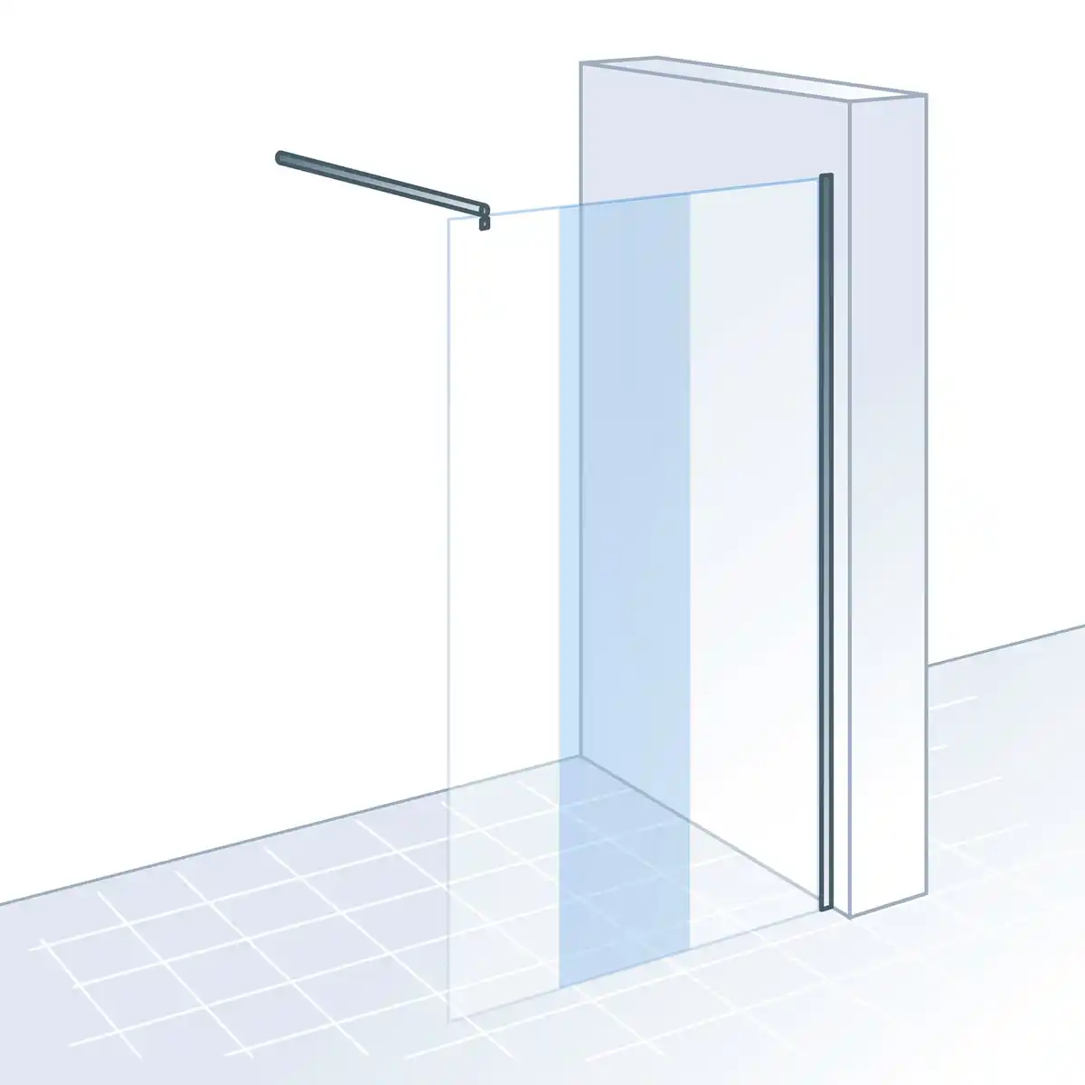 Bild 3 von SCHULTE Duschwand »ExpressPlus MasterClass«, BxH: 100 x 200 cm, ESG, Walk-In, Ecke