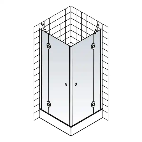 Bild 2 von SCHULTE Eckeinstieg »Masterclass«, Drehtür, BxH: 90 x 200 cm