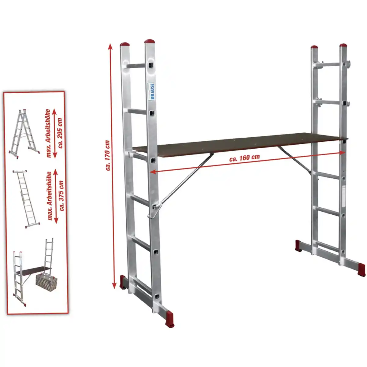 Bild 1 von Krause Leiterngerüst 'Corda' 2 x 6 Sprossen