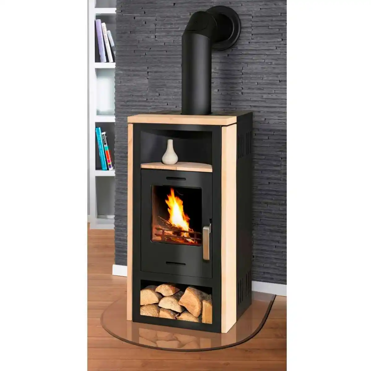 Bild 4 von accente Kaminofen »Aldebaran«, sandstein, Sandstein, 7,5 kW