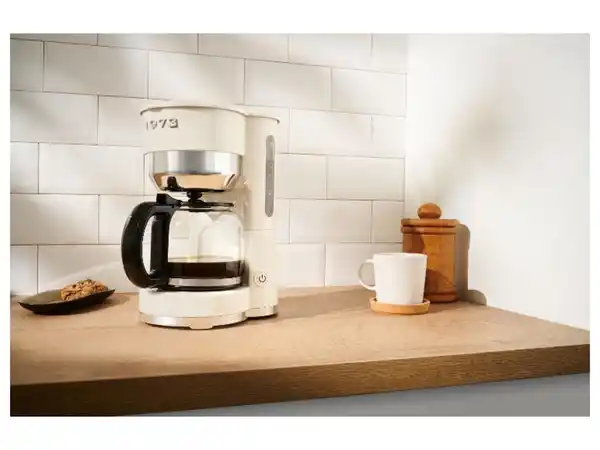 Bild 2 von SILVERCREST® Kaffeemaschine Chrom Retro 1973 Creme SKMR 1000 A1