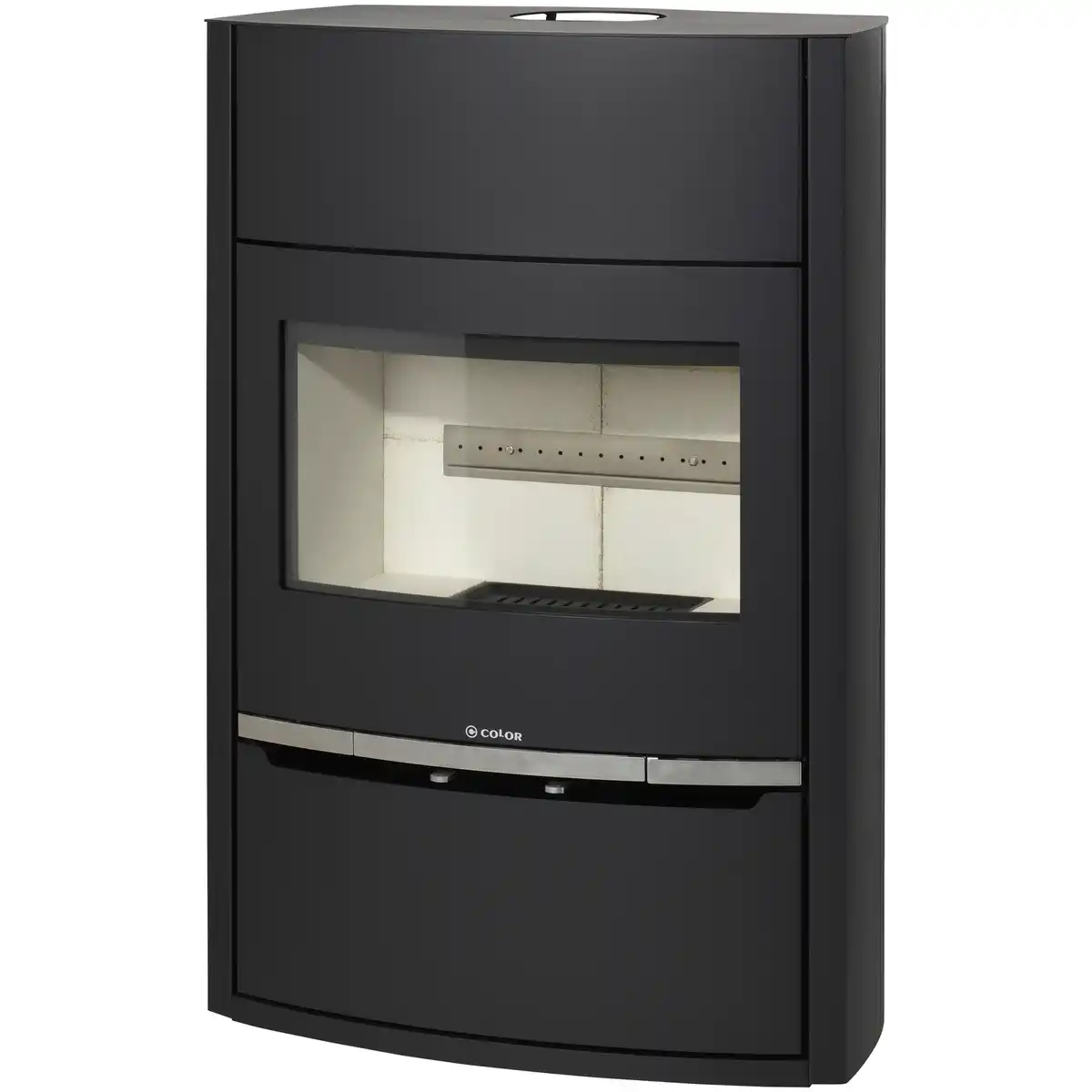 Bild 2 von COLOR EMAJL Kaminofen »Alaska«, schwarz, Stahl, 7,8 kW