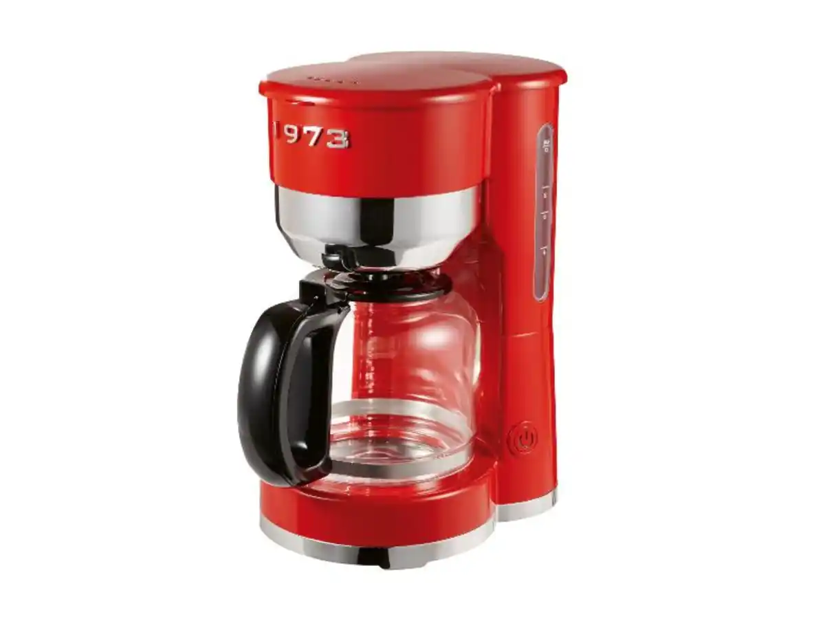 Bild 1 von SILVERCREST® Kaffeemaschine Chrom Retro 1973 Rot SKMR 1000 A1