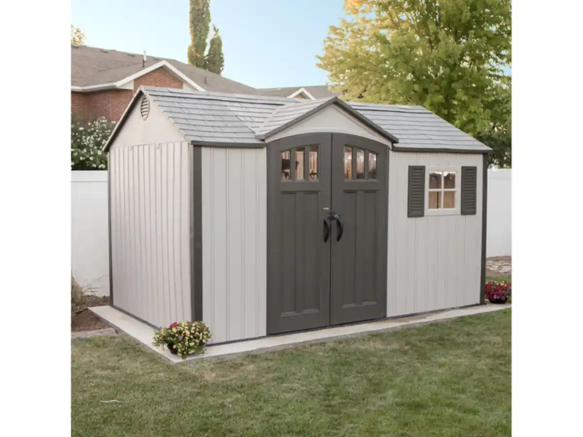 Bild 1 von Lifetime Gerätehaus »Texas«, Stahl/Kunststoff, mit zusätzlichem Fenster