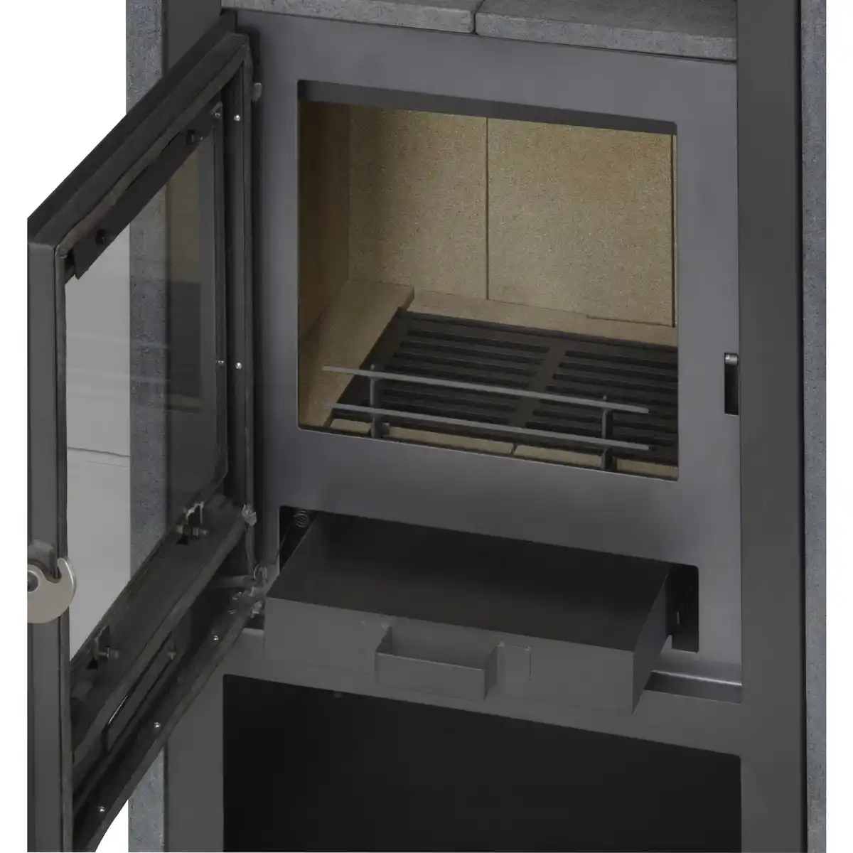 Bild 4 von accente Kaminofen »Aldebaran«, grau, Granitstein, 7 kW