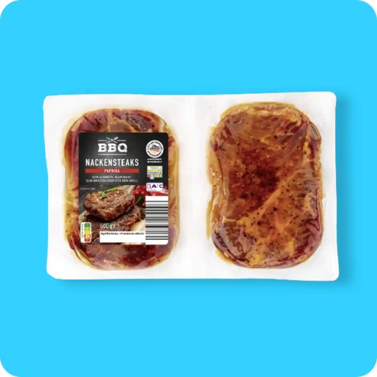 Bild 1 von BBQ Marinierte Nackensteaks⁷, Vom Schwein