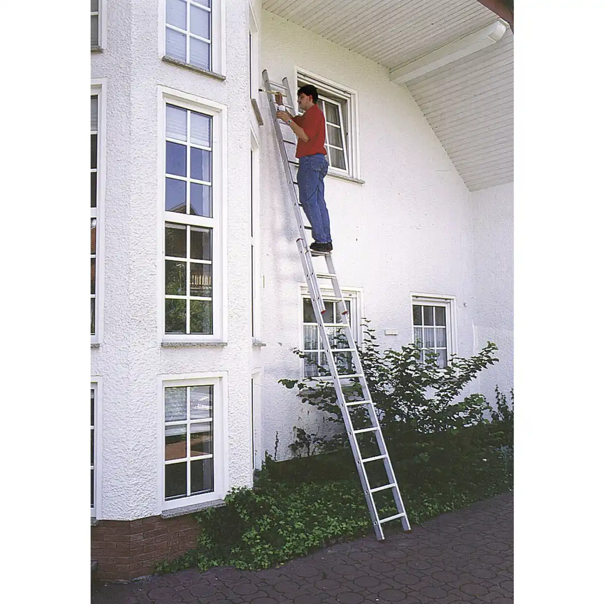 Bild 1 von KRAUSE Schiebeleiter »CORDA«, 16 Sprossen, Aluminium