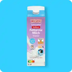 MILSANI Laktosefreie H-Milch⁴, 1,5%