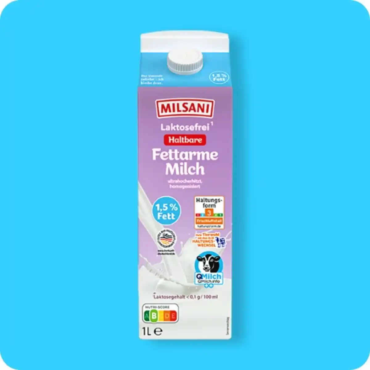 Bild 1 von MILSANI Laktosefreie H-Milch⁴, 1,5%