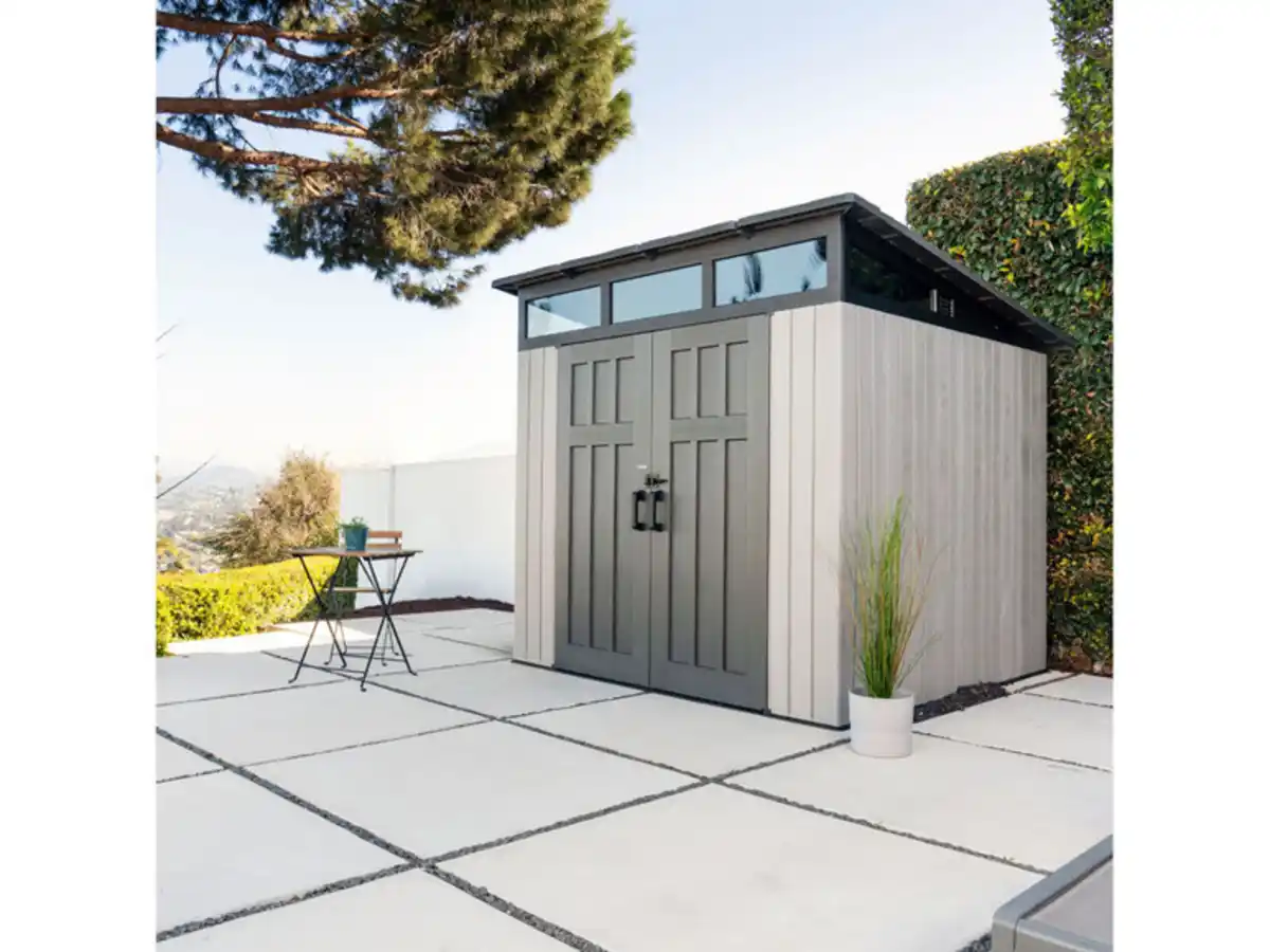 Bild 1 von Lifetime Gerätehaus »Merkur«, Stahl/Kunststoff, mit vielen Oberlichtern