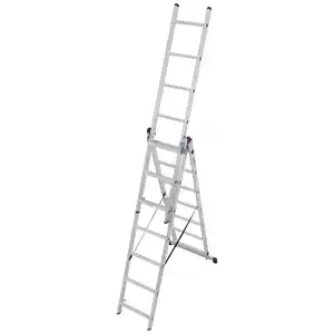 KRAUSE Vielzweckleiter »CORDA«, 21 Sprossen, Aluminium