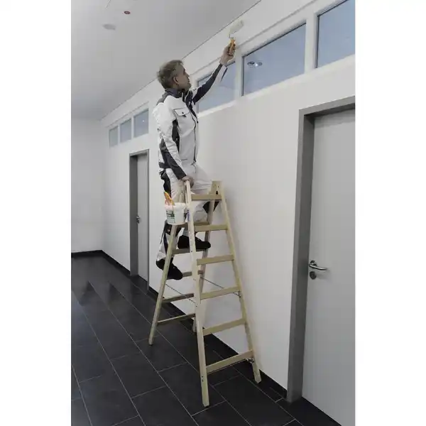 Bild 3 von KRAUSE Sprossen-Doppelleiter »STABILO«, Anzahl Sprossen: 12, aus Holz