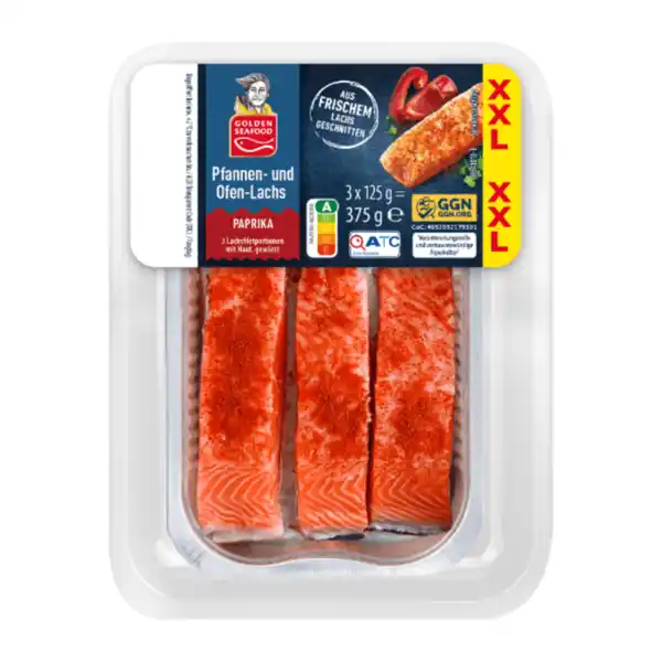 Bild 3 von GOLDEN SEAFOOD Pfannen- und Ofen-Lachs XXL 375g