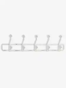 Garderobe GREVINGE 5+5 Haken weiß