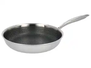 SILVERCREST® Premium-Edelstahlpfanne, sehr kratz- und abriebfest, Ø 24 cm