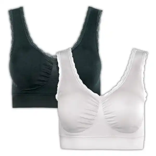 Bild 2 von J-Line Seamless-BH mit Spitze 2er-Pack