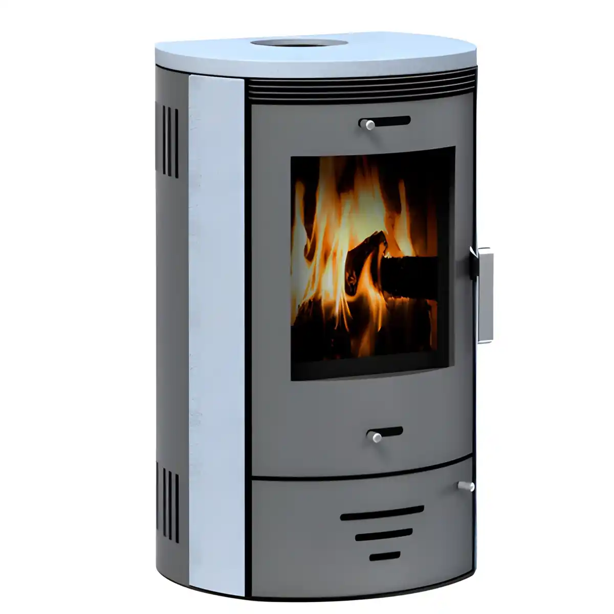 Bild 1 von accente Kaminofen »Nador 3.0«, grau, Naturstein, 7,5 kW