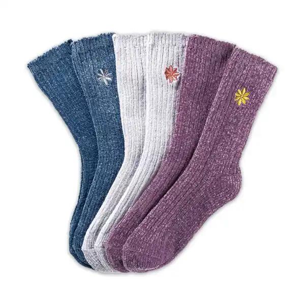 Bild 2 von Ellenor Chenille-Rippsocken 3 Paar