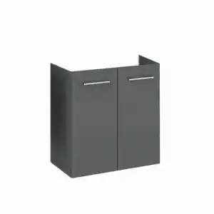 Waschbeckenunterschrank 'Mattia' anthrazit glänzend 52,7 x 55,9 x  31,6 cm