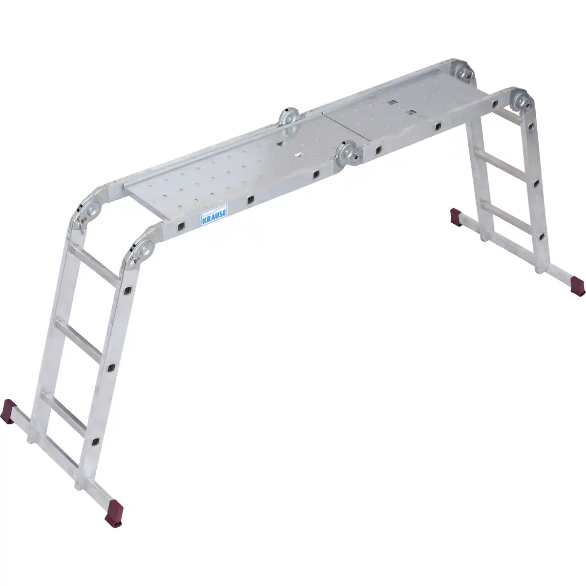 Bild 1 von Krause Mehrzweckleiter 'Corda' 4 x 3 Sprossen, 3,50 m, inkl. Plattform-Set
