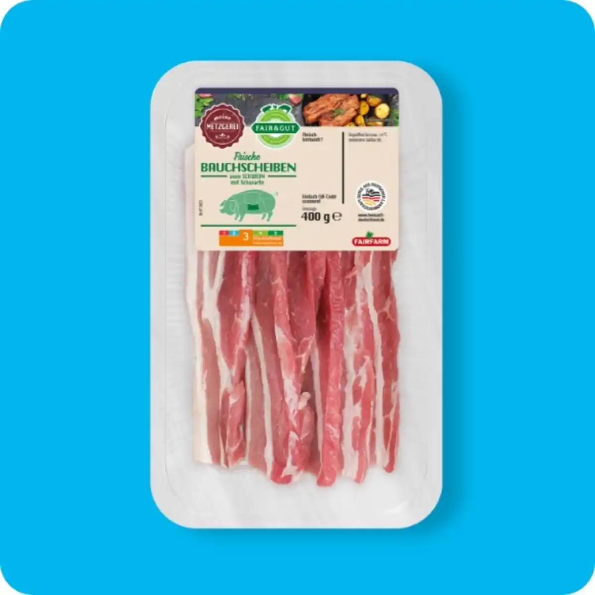 Bild 1 von FAIR & GUT Bauchscheiben, Vom Schwein