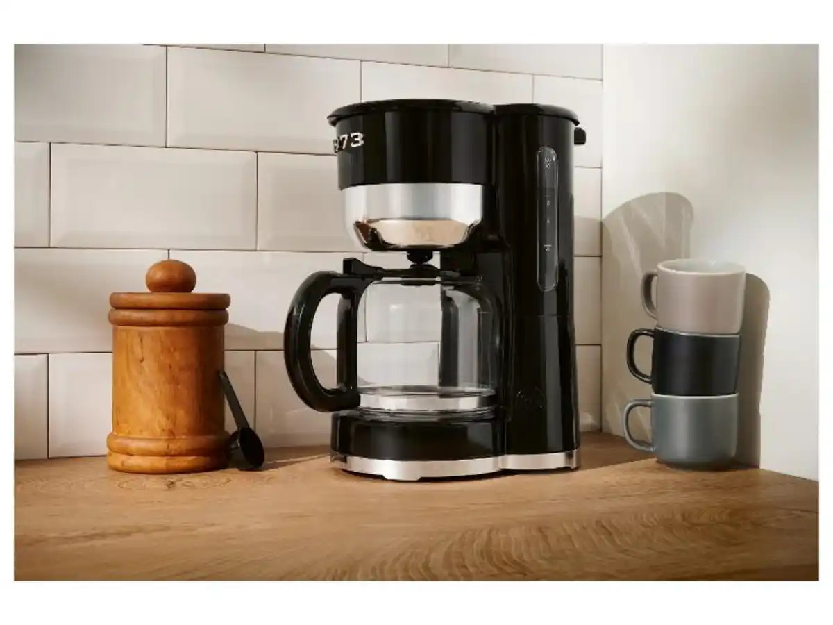 Bild 2 von SILVERCREST® Kaffeemaschine Chrom Retro 1973 Schwarz SKMR 1000 A1