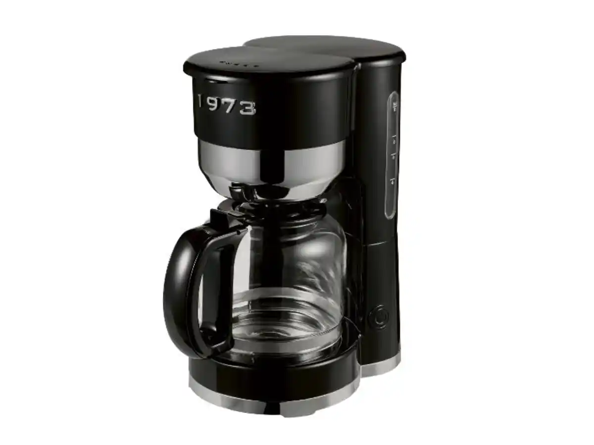 Bild 1 von SILVERCREST® Kaffeemaschine Chrom Retro 1973 Schwarz SKMR 1000 A1