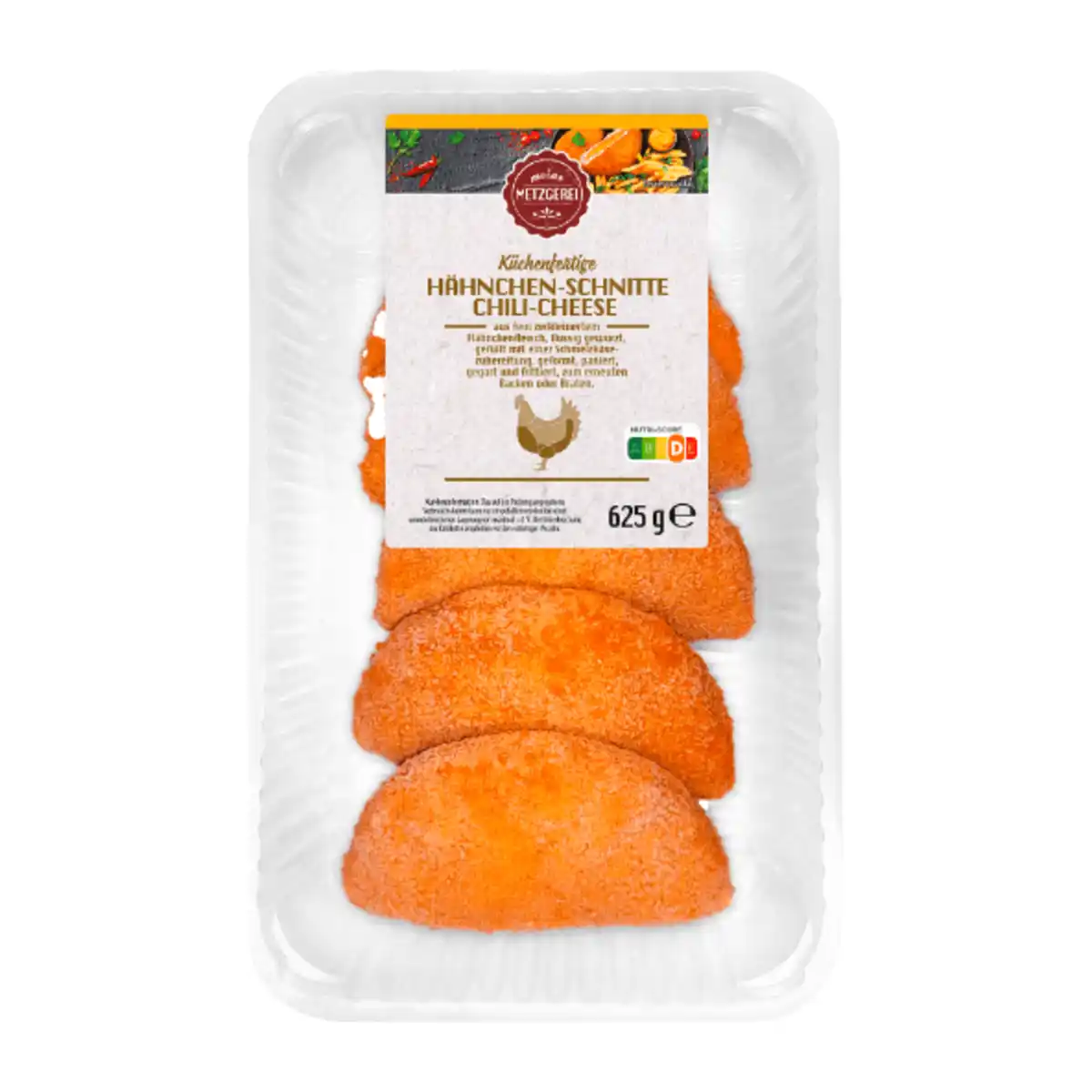 Bild 2 von MEINE METZGEREI Hähnchen-Schnitte Chili-Cheese 625g