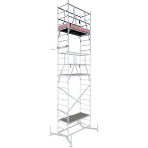 KRAUSE Arbeitsgerüst »ClimTec«, 2. Aufstockung; Arbeitshöhe: 7,00 m, max. 200 kg/m², Aluminium