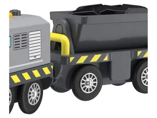 Bild 3 von lupilu® Elektrische Lok mit Anhänger »Glow-in-the-Dark«, 3-teilig