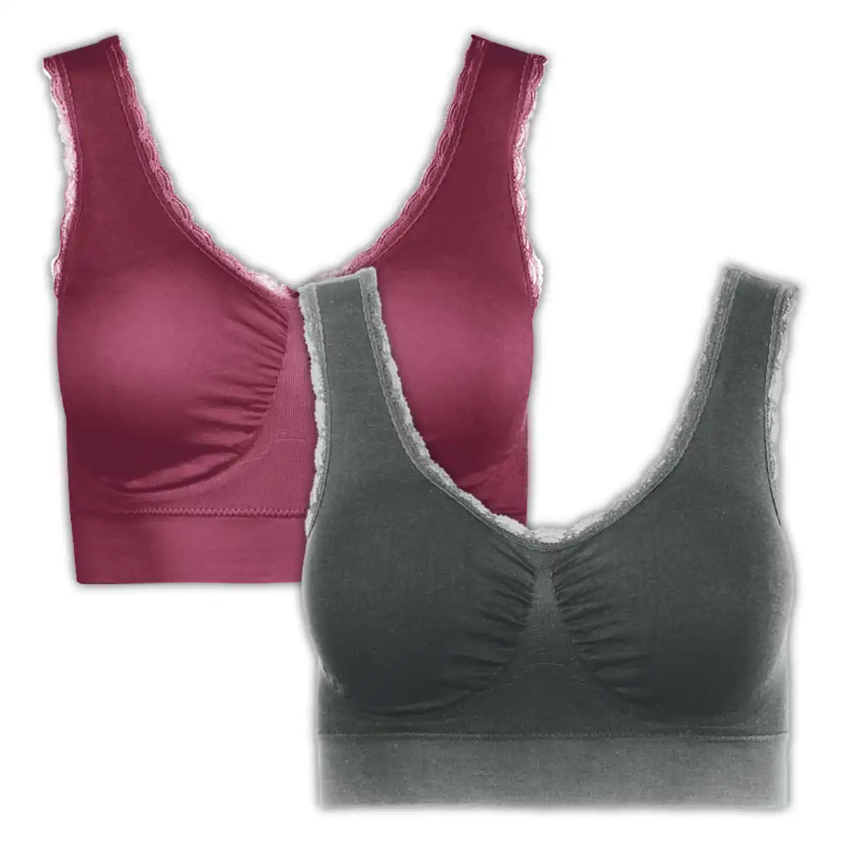 Bild 3 von J-Line Seamless-BH mit Spitze 2er-Pack