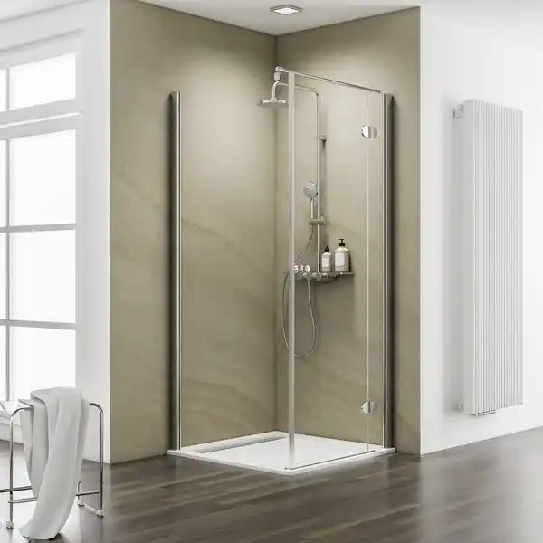 Bild 2 von SCHULTE Eckdusche »MasterClass«, chromoptik, 90x90 cm, Tür rechts