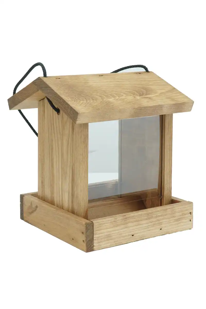 Bild 1 von Vogelfutterhaus Fritz mit Plexiglas 30 x 17 x 17 cm braun