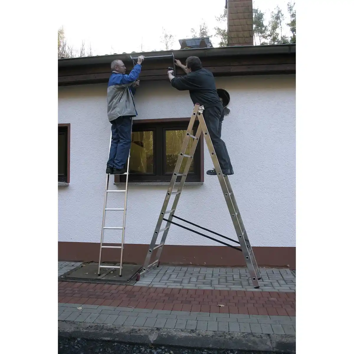 Bild 3 von KRAUSE Vielzweckleiter »CORDA«, 27 Sprossen, Aluminium