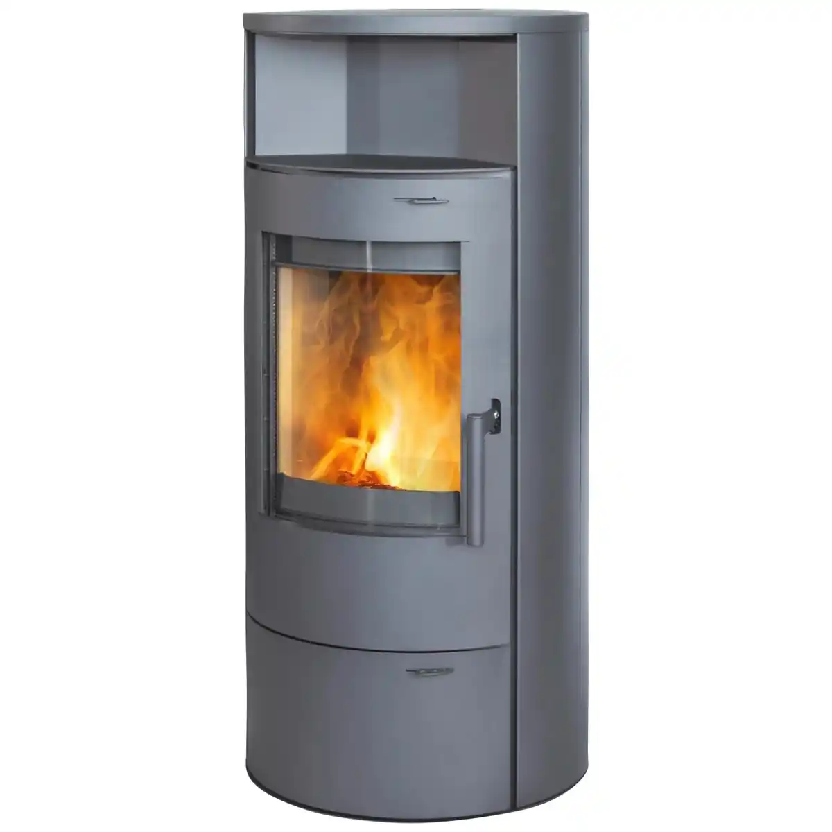 Bild 1 von THERMIA Kaminofen »Berlin«, grau, Stahl, 7 kW, Dauerbrand geeignet