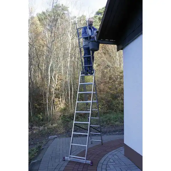 Bild 2 von KRAUSE Vielzweckleiter »CORDA«, 27 Sprossen, Aluminium