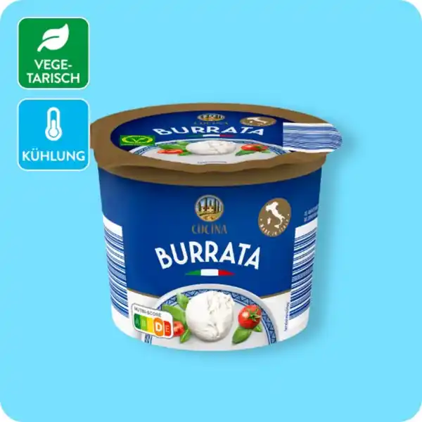 Bild 1 von CUCINA Burrata, Abtropfgewicht 125 g