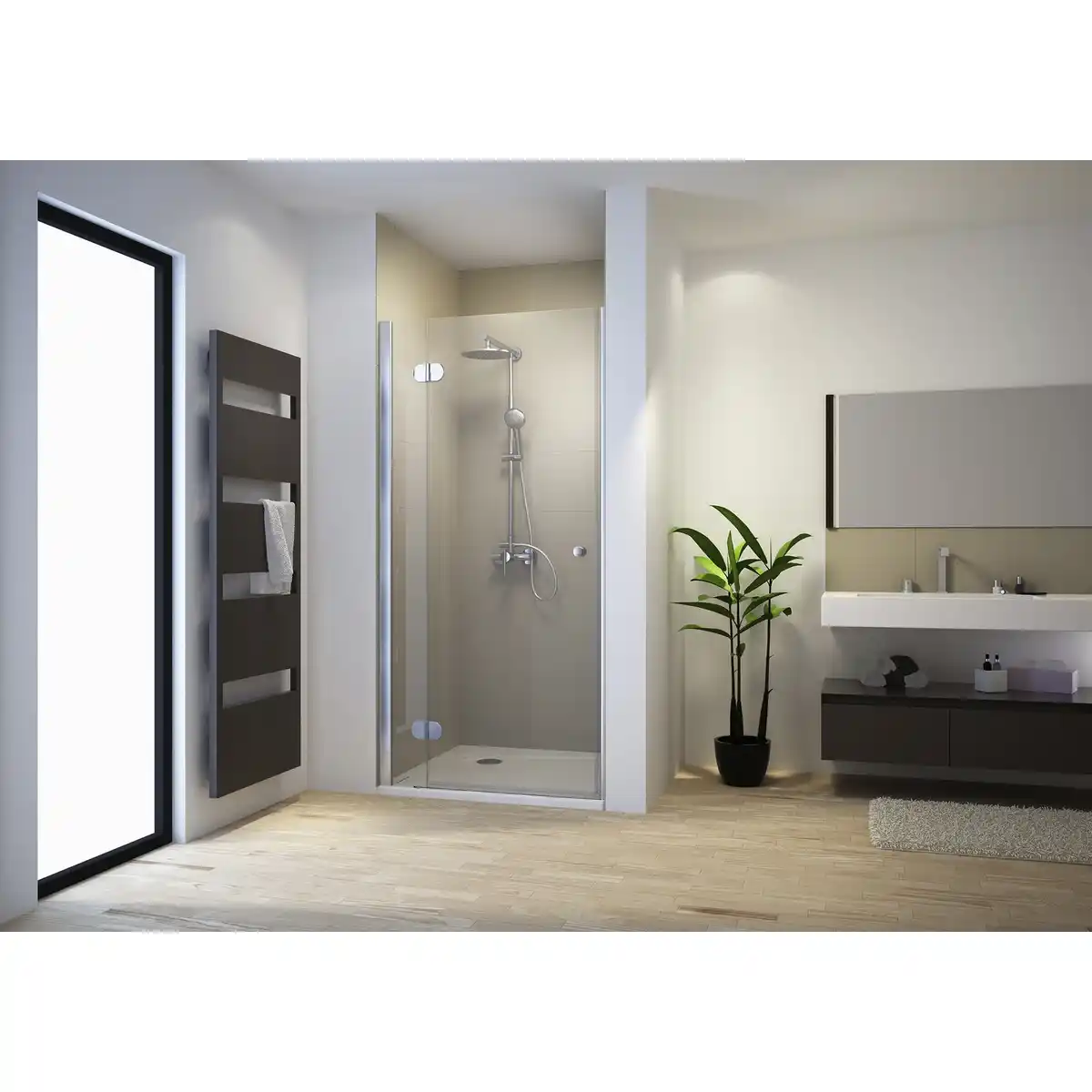 Bild 2 von SCHULTE Duschtür »Masterclass«, Drehtür, BxH: 90 x 200 cm