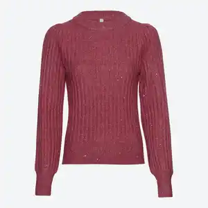 Damen-Pullover mit Pailletten-Besatz